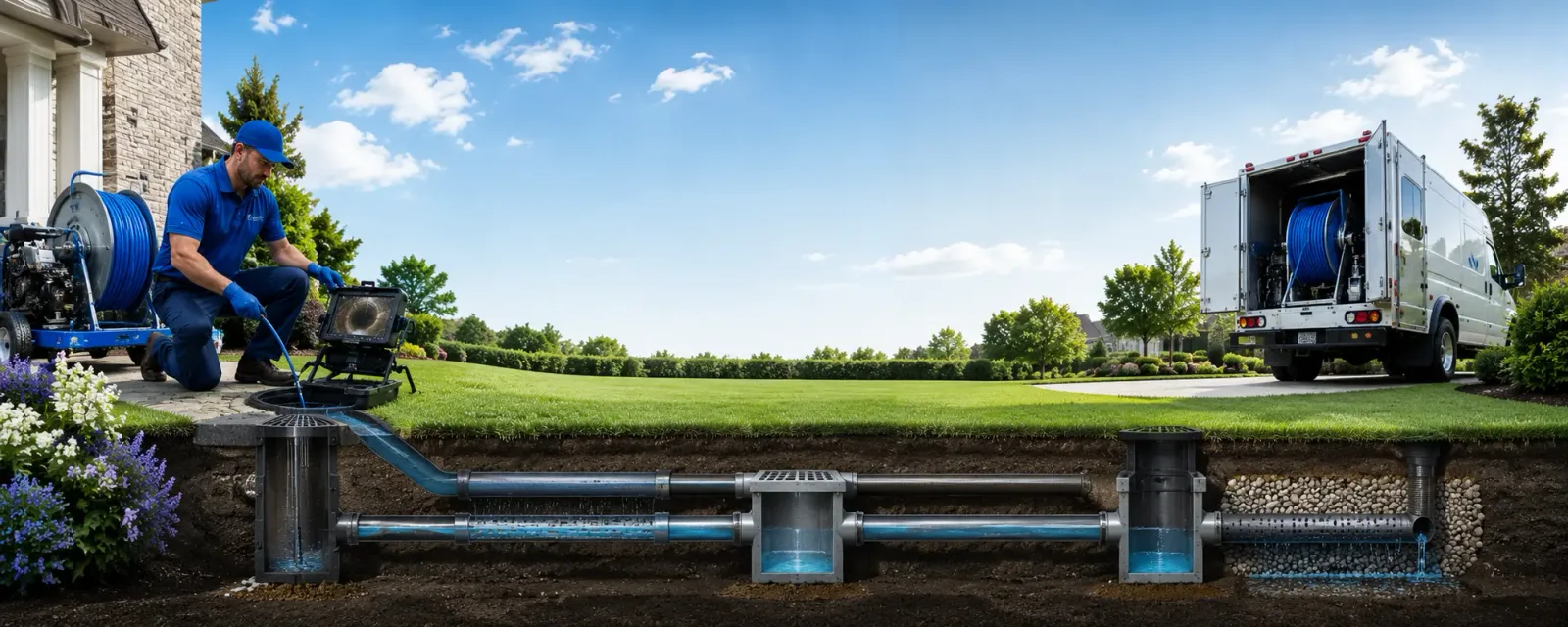 Outdoor drain cleaning information for Basile, LA